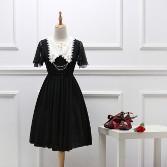 Gothic Lolita Cross Chiffon Dress OP